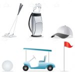 Set of Golf Items
